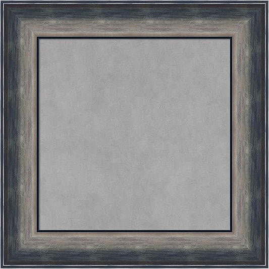Amanti Art Silver Framed Magnetic Board 22x22 Small Vision Board for use with Magnets, 100% Metal Sheet to Display Items as Office Decor or for Home Organization in mudroom, Kitchen or Kids Room