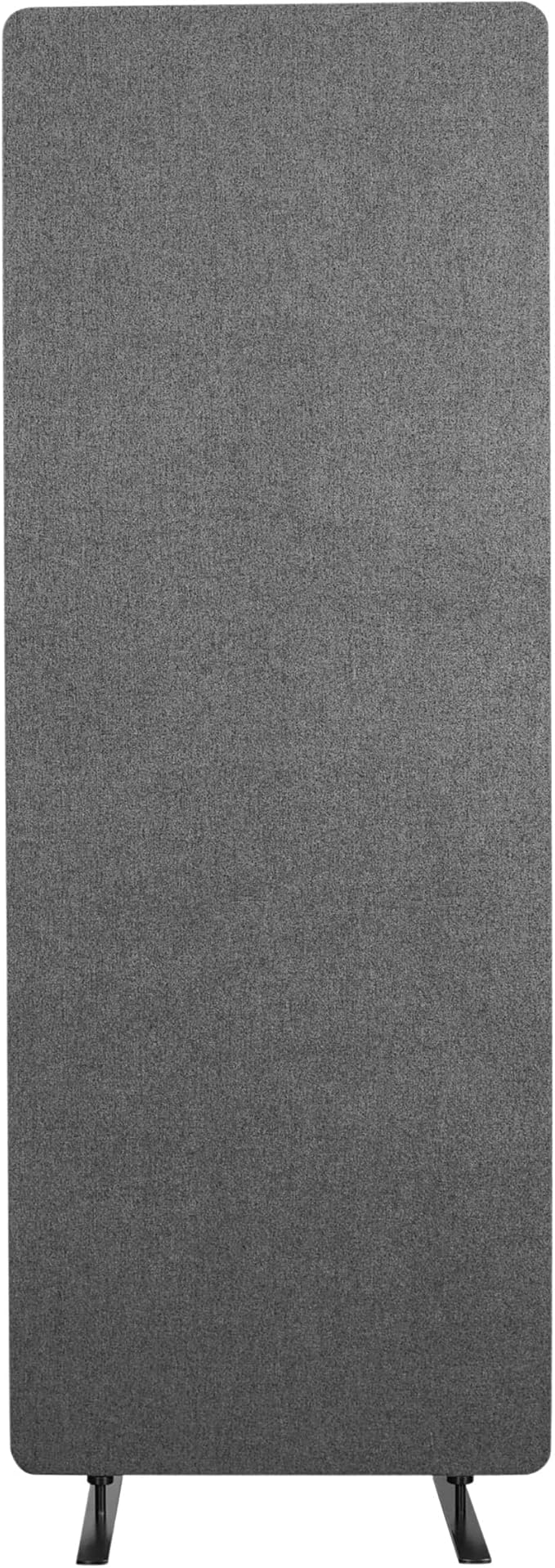 Stand Up Desk Store ReFocus Freestanding Noise Reducing Acoustic Room Wall Divider Office Partition (Ash Gray, 23.6" x 66", Stand-Alone Panel)