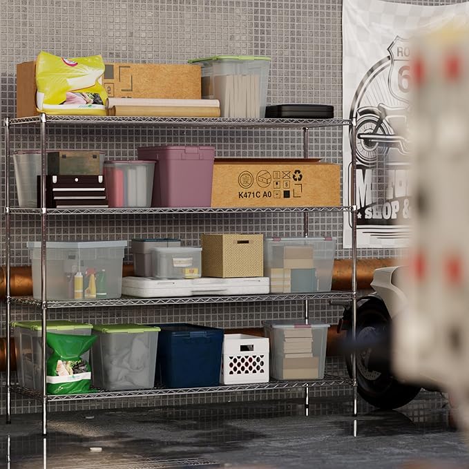 Regal Altair 24" Deep x 72" Wide x 64" Height Wire Shelving Kit | 4-Tier | NSF Commercial Storage Rack Unit