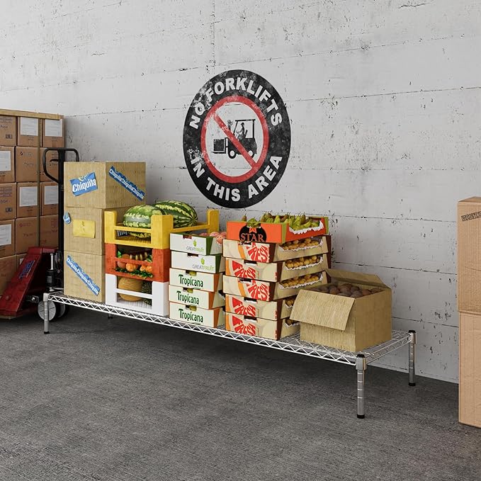 Regal Altair 18" Deep x 72" Wide x 8" Height Wire Shelving Kit | 1-Tier | NSF Commercial Storage Rack Unit