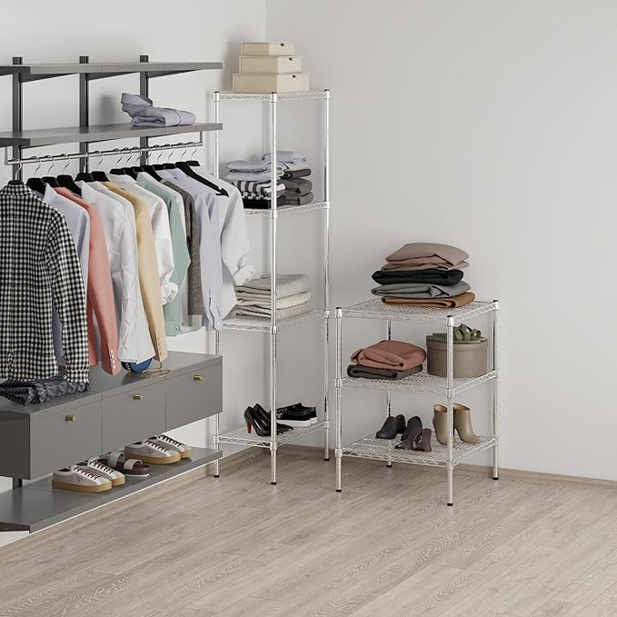 Regal Altair 24" Deep x 24" Wide x 34" Height Wire Shelving Kit | 3-Tier | NSF Commercial Storage Rack Unit