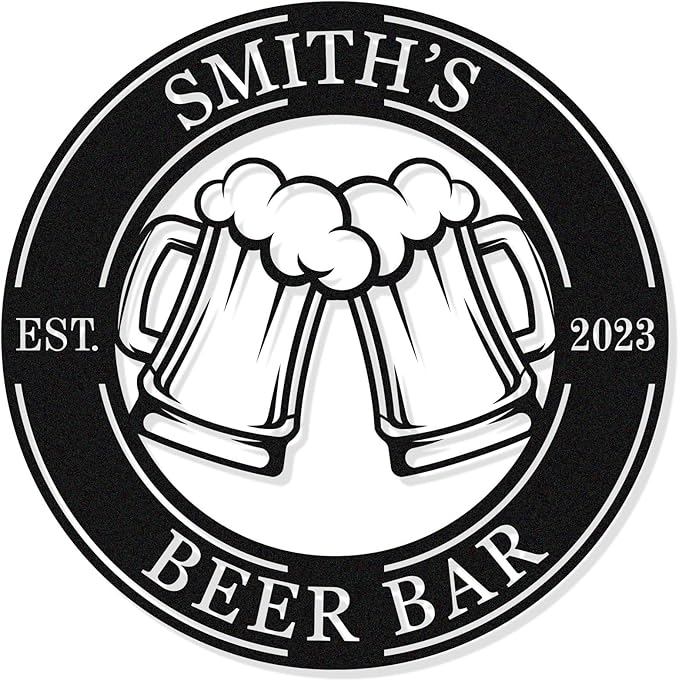 Personalized Brewery Metal Sign Custom Beer Room Décor, Custom Beer Metal Sign, Custom Beer Brewing Sign,Gift for Him, Housewarming Gift Christmas gift