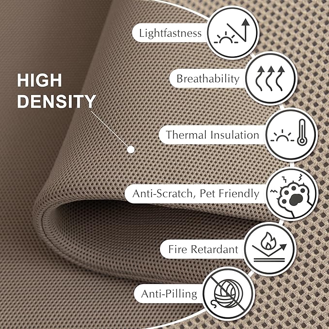 DECOLAB Desk Divider, Portable Privacy Tabletop Partition Panel for Office, Student, Counter Top, Testing, Freestanding, Anti Scratch, 48"x18", Taupe