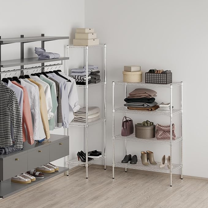 Regal Altair 18" Deep x 36" Wide x 54" Height Wire Shelving Kit | 4-Tier | NSF Commercial Storage Rack Unit