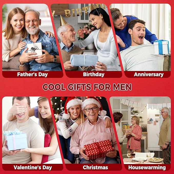 Power Tool Organizer Wall Mount with Charging Station, Heavy Duty 3 Layer Garage Tool Storage with 4 Cordless Drill Holder 8 Outlet Power Strip, Gift for Men Husband Dad Birthday Anniversary black