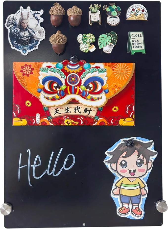 12 x 9 Inch Magnetic Bulletin Board Dry Erase Memo Board Freestanding Metal Easel for Magnet Display for Tabletop Desktop Home Office Decor