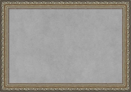 Amanti Art Silver Framed Magnetic Board 14x20 Small Vision Board for use with Magnets, 100% Metal Sheet to Display Items as Office Decor or for Home Organization in mudroom, Kitchen or Kids Room