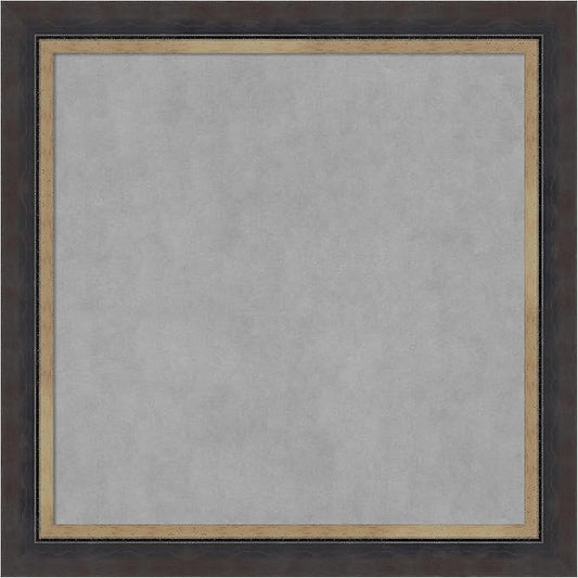 Amanti Art Black Framed Magnetic Board 29x29 Medium Vision Board for use with Magnets, 100% Metal Sheet to Display Items as Office Decor or for Home Organization in mudroom, Kitchen or Kids Room