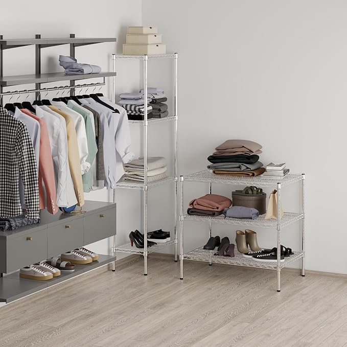 Regal Altair 24" Deep x 36" Wide x 34" Height Wire Shelving Kit | 3-Tier | NSF Commercial Storage Rack Unit