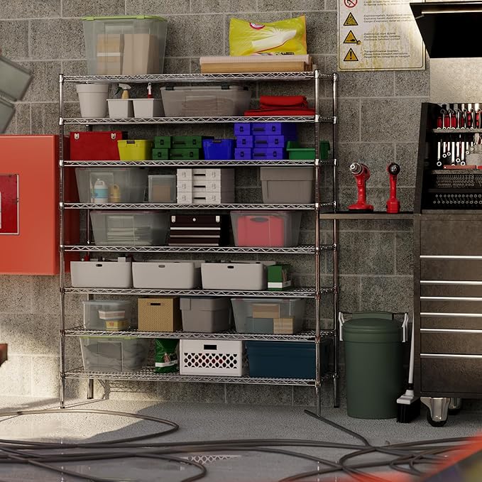 Regal Altair 18" Deep x 60" Wide x 74" Height Wire Shelving Kit | 8-Tier | NSF Commercial Storage Rack Unit