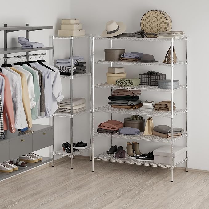 Regal Altair 24" Deep x 48" Wide x 74" Height Wire Shelving Kit | 6-Tier | NSF Commercial Storage Rack Unit