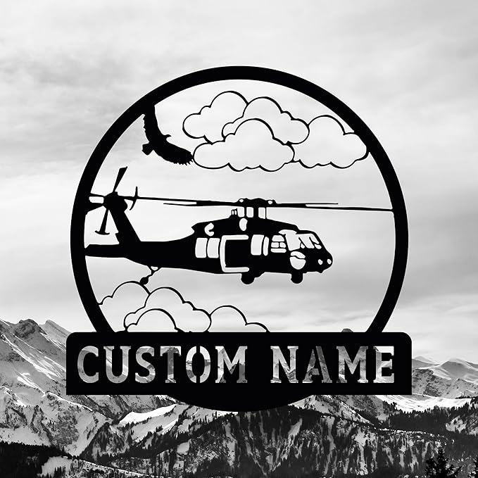 Personalized Metal Airplane Wall Art, Airplane Name Sign, Customized Pilot Name Sign, Airplane Hangar Sign Decor, Aviation Home Office Decor, Large Outdoor Decor, Pilot Gifts, Aircraft Lovers Gift