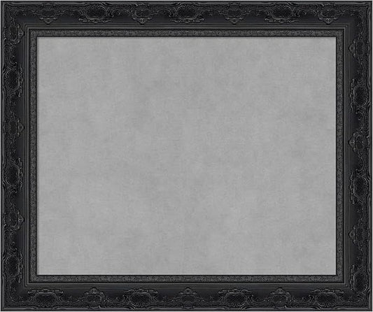 Amanti Art Black Framed Magnetic Board 20x24 Small Vision Board for use with Magnets, 100% Metal Sheet to Display Items as Office Decor or for Home Organization in mudroom, Kitchen or Kids Room