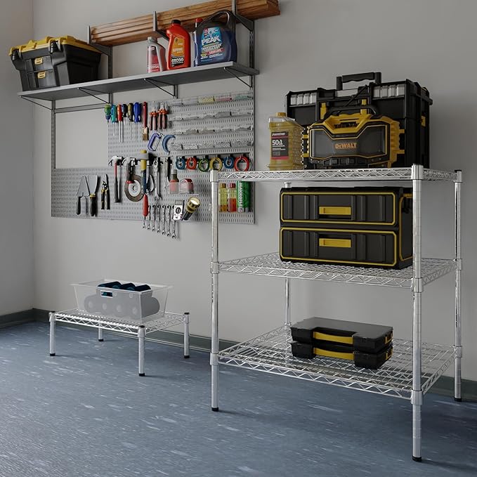 Regal Altair 24" Deep x 30" Wide x 34" Height Wire Shelving Kit | 3-Tier | NSF Commercial Storage Rack Unit