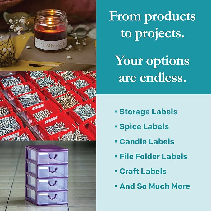 Premium Label Supply White File Folder Labels – 3.4375" x .667" – Laser/Inkjet Compatible – (30 per Sheet) 25 Sheets – 750 Total Adhesive Labels