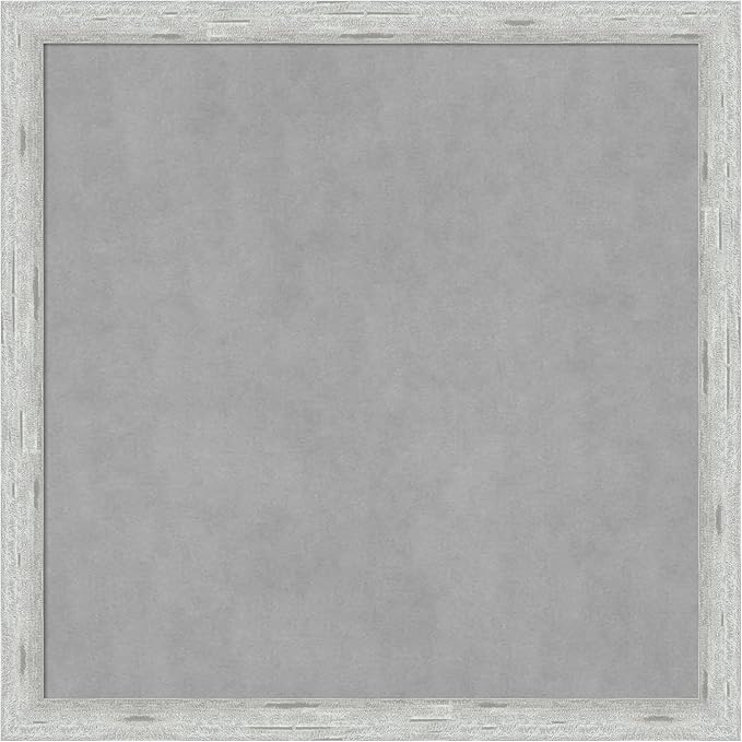 Amanti Art Silver Framed Magnetic Board 13x13 X-Small Vision Board for use with Magnets, 100% Metal Sheet to Display Items as Office Decor or for Home Organization in mudroom, Kitchen or Kids Room