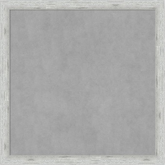 Amanti Art Silver Framed Magnetic Board 13x13 X-Small Vision Board for use with Magnets, 100% Metal Sheet to Display Items as Office Decor or for Home Organization in mudroom, Kitchen or Kids Room