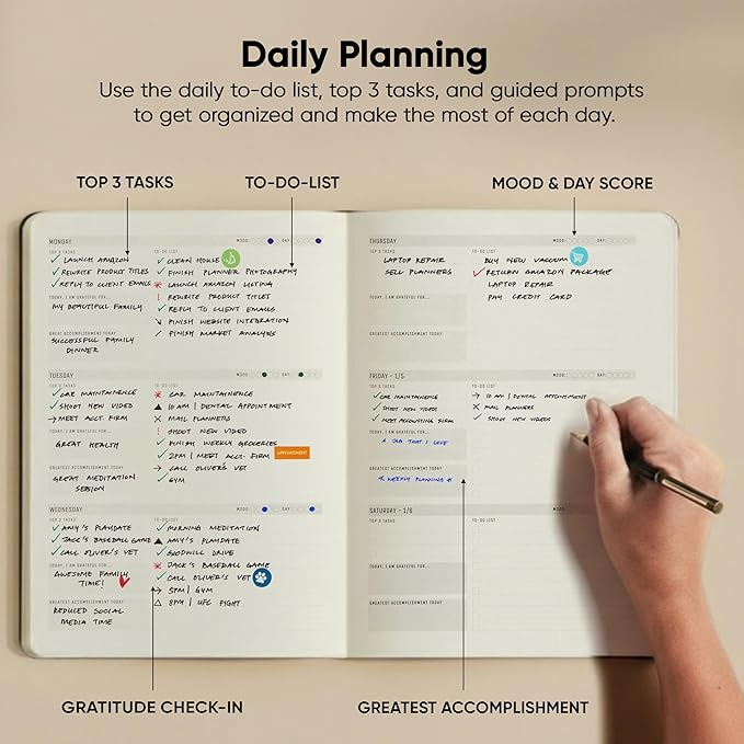 Undated, 2026 Planner, 8.5" x 11" - The #1 Productivity Planner to Achieve Your 2026 Goals - Planner 2026-2027 by PRODUCTIVITY STORE (A4, GREY)