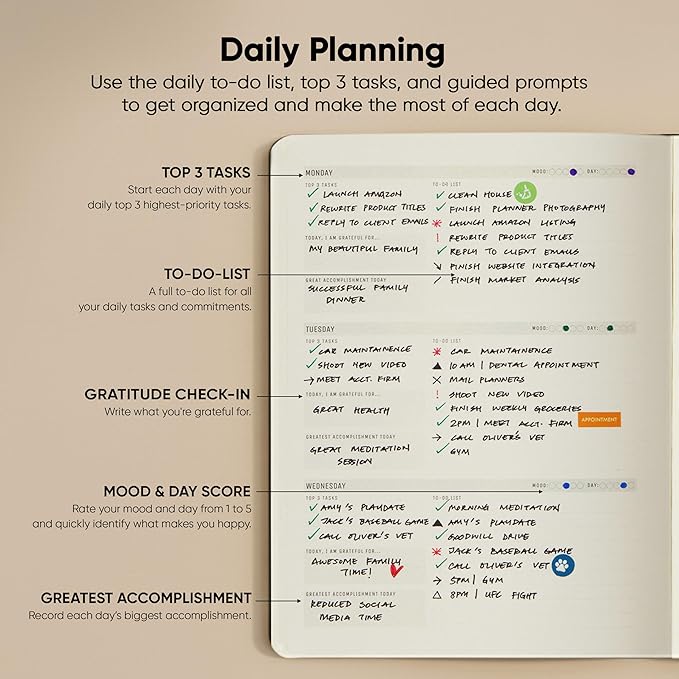 Undated, 2026 Planner, 8.5" x 11" - The #1 Productivity Planner to Achieve Your 2026 Goals - Planner 2026-2027 by PRODUCTIVITY STORE (A4, BLACK)