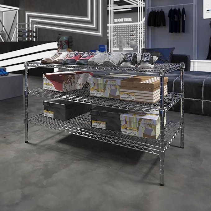 Regal Altair 24" Deep x 48" Wide x 27" Height Wire Shelving Kit | 3-Tier | NSF Commercial Storage Rack Unit