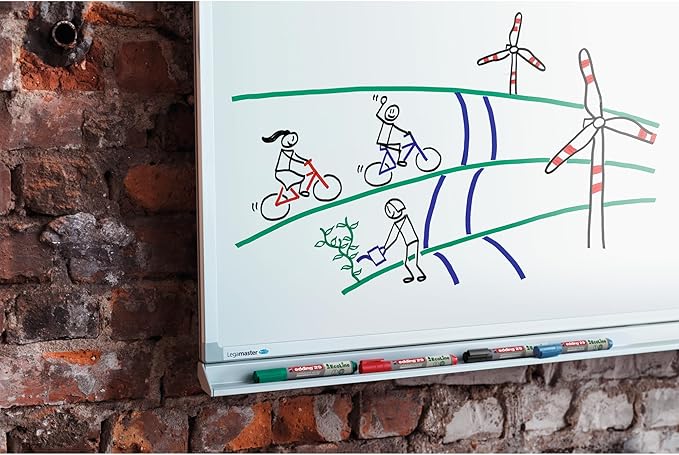 edding 29 Ecoline whiteboardmarker - blauw - 10 whiteboardstiften - beitelpunt 1 - 5 mm - boardmarker uitwisbaar - voor whiteboard, flipchart, magneetbord, prikbord, memobord - sketchnotes - navulbaar