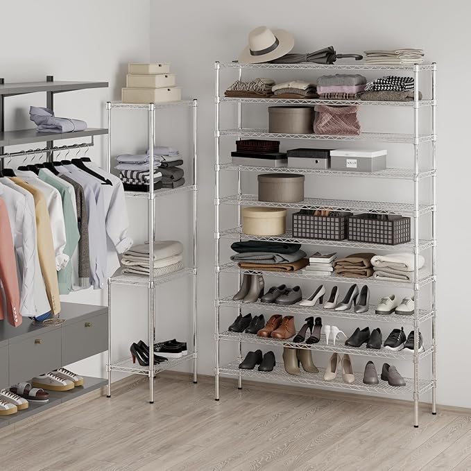 Regal Altair 14" Deep x 54" Wide x 86" Height x Wire Shelving Kit | 10-Tier | NSF Commercial Storage Rack Unit