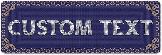 Custom Sign, Custom Street Sign, 11 Font Colors, 13 Font Styles, 4 Hole Options, 22 Sizes, 6x18 Inches, Rust Free DiBound, Fade Resistant, Made in USA by My Sign Center (Fauxsaic 1)