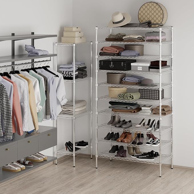 Regal Altair 21" Deep x 42" Wide x 86" Height Wire Shelving Kit | 10-Tier | NSF Commercial Storage Rack Unit