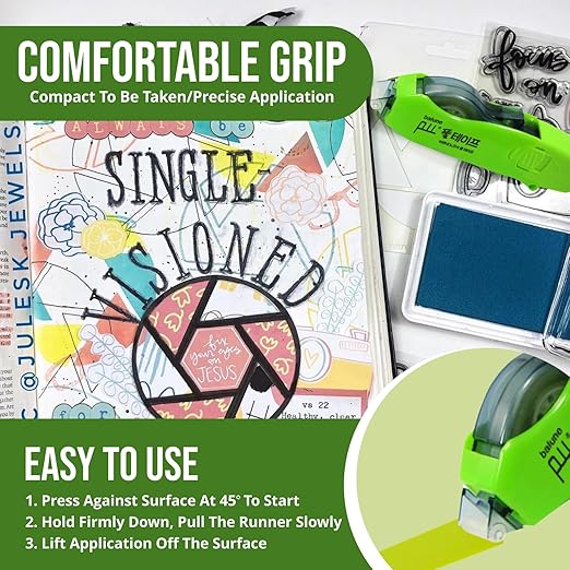 Tape Runner - Double Sided Adhesive with Dispenser Roller Included - Acid Free, Sticky, Transparent - Ideal for Scrapbooking, Crafts & More - Retractable (315 inches per Cartridge), 10 Cartridges