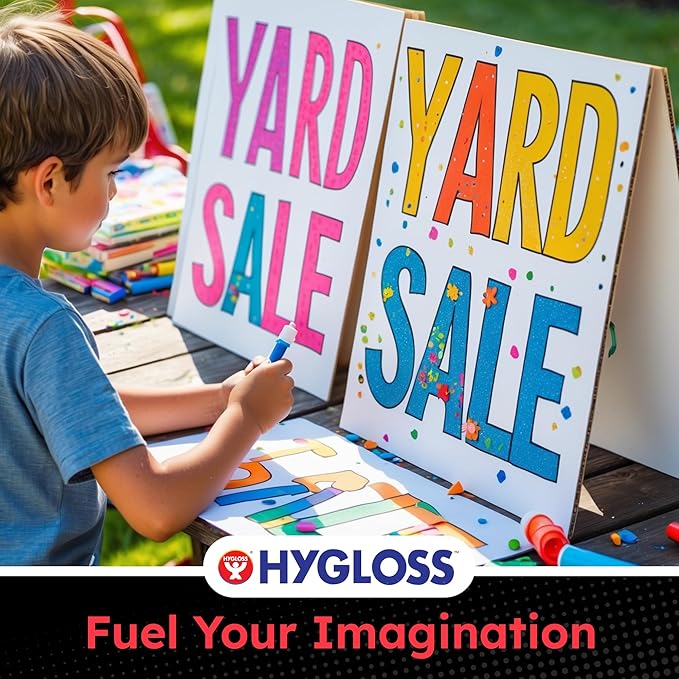 Hygloss Large Poster Board 22x28 - 100 Poster Boards Bulk Pack - 10 Pt. Thickness White Poster Board Paper for Projects, Presentations, Displays, Signs, Crafts - Blank Posterboard Multipack 22" x 28"