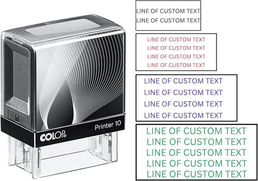 8 Lines Customized Stamp - 20 Font Options - Name Stamp - Return Address Stamp - Wood Handle or Self-Inking (Large)