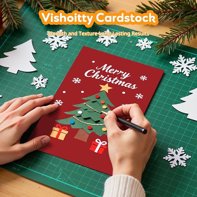 Red Cardstock 8.5" x 11 ", Valentine Day Cardstock Paper, 40 Sheets Red Card Stock, Heavy Card Stock for Invitations, Art, Drawing, Menu, DIY Card, Tags, Crafts Certificates, School, Office Printing