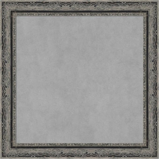 Amanti Art Black Framed Magnetic Board 24x24 Medium Vision Board for use with Magnets, 100% Metal Sheet to Display Items as Office Decor or for Home Organization in mudroom, Kitchen or Kids Room