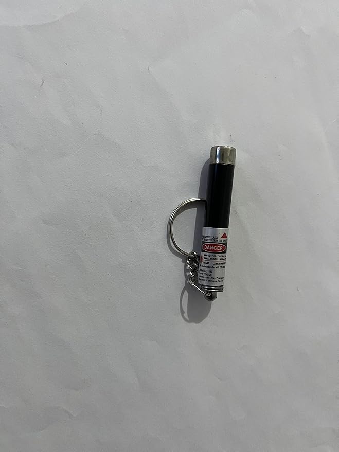6 PCS Cat Toys Laser Pointer Mini Keychain Laser Pointer LED Flashlight Dog Laser Toy Pet Remote Control Laser (6 Pcs Pack A)