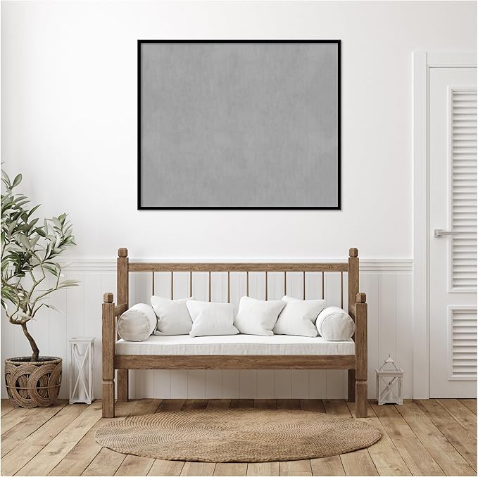 Amanti Art Black Framed Magnetic Board 41x49 Oversize Vision Board for use with Magnets, 100% Metal Sheet to Display Items as Office Decor or for Home Organization in mudroom, Kitchen or Kids Room