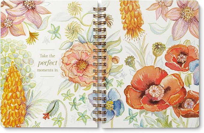 Compendium Spiral Notebook – Seek Out Beauty Where It Lives. – A Designer Spiral Notebook with 192 Lined Pages, College Ruled, 7.0" W x 9.25" H