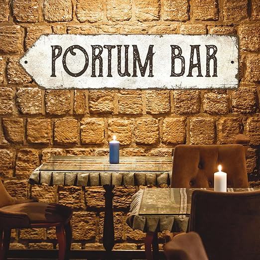 Rustic Custom Sign, Personalized Left Directional Metal Composite Street Sign for Indoor and Outdoor Use 6x24 Inches, ACM Made in the USA