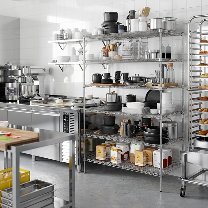 Regal Altair 24" Deep x 48" Wide x 74" Height Wire Shelving Kit | 6-Tier | NSF Commercial Storage Rack Unit