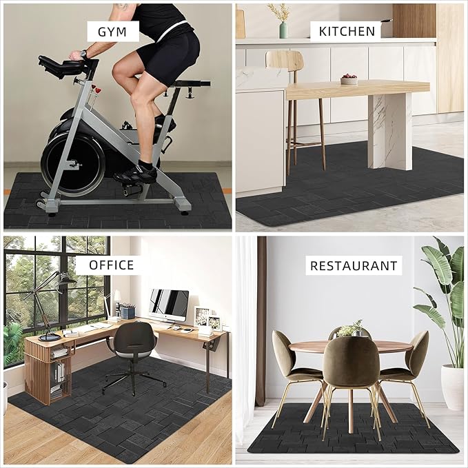 Office Chair Mat for Hard Floor, 63x51 inches Large Computer Chair Mat, Multi-Purpose Desk Floor Protector for Work, Home, Gaming