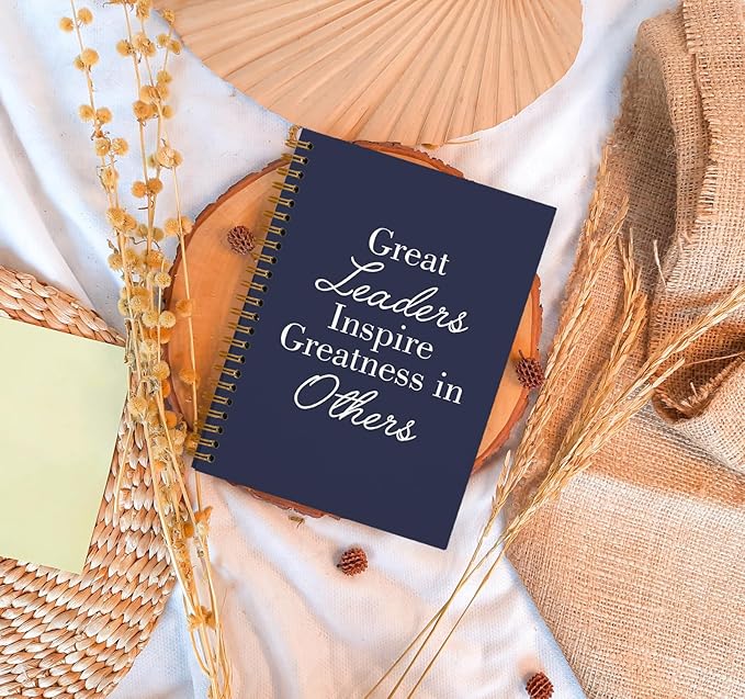 OXW Navy Blue Notebooks for Work, Employee Appreciation Gifts, Leadership Gifts Notebook Journal for Writing Meeting Office, Thank You Gifts for Women Men Leader Mentor Boss Manager, 5.5"x8.3"