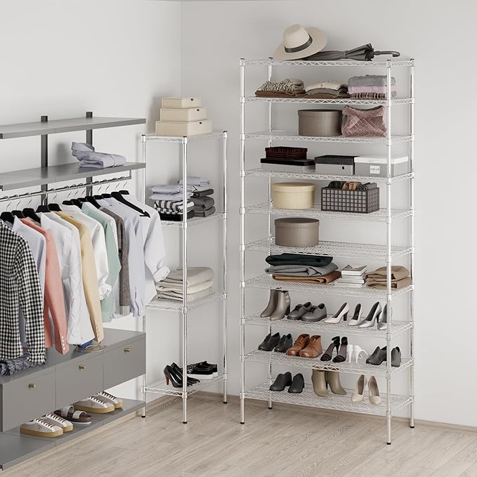Regal Altair 18" Deep x 42" Wide x 96" Height Wire Shelving Kit | 10-Tier | NSF Commercial Storage Rack Unit