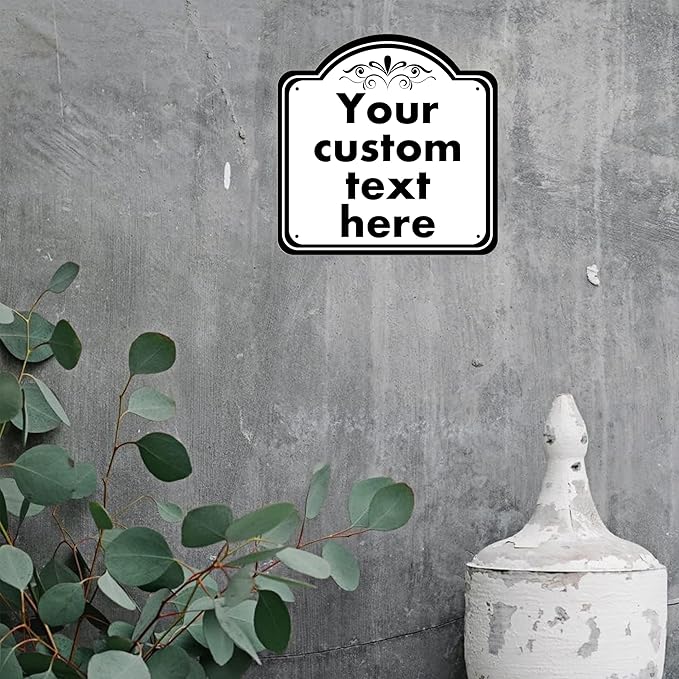 custom garden sign, Custom Indoor/Outdoor Decorative Sign，Aluminum Weatherproof Metal Sign Multiple Sizes, Customize for Office, Business, Workplace, office, Home, Delivery Signs