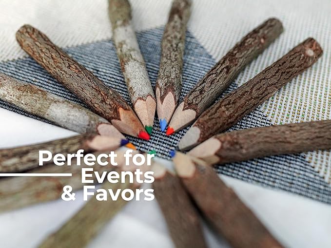 Assorted-Stick Twig Colored Outdoor Wooden Pencils Tree Child Camping Decorative Color