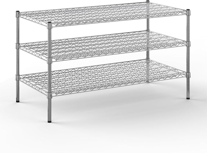 Regal Altair 24" Deep x 48" Wide x 27" Height Wire Shelving Kit | 3-Tier | NSF Commercial Storage Rack Unit