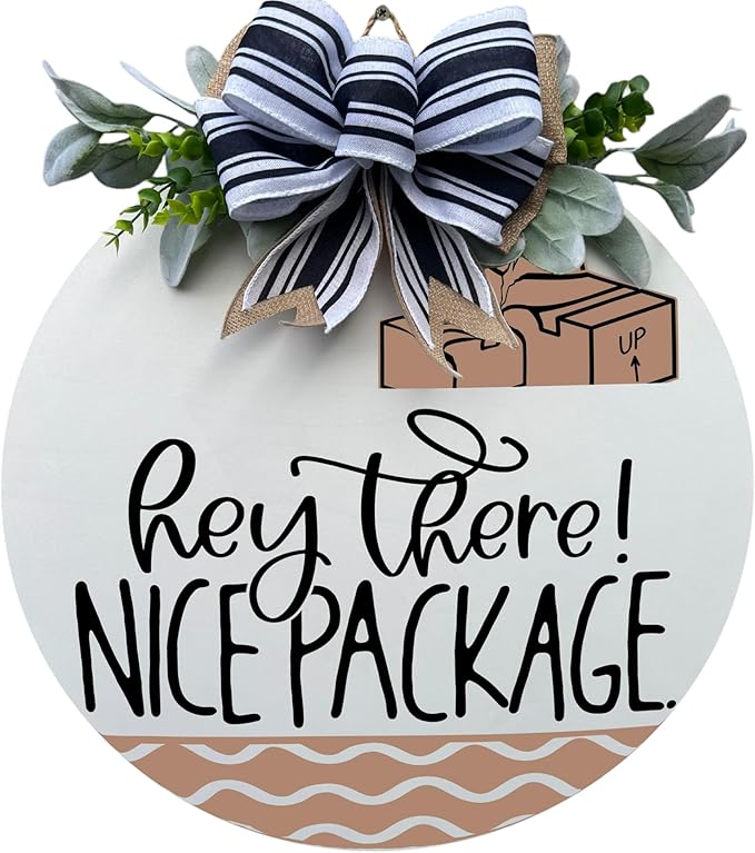 Wood front door sign Wood sign Home decor Welcome sign Sign for front door House warming gift Wedding gift (Nice Package, 18" Width)