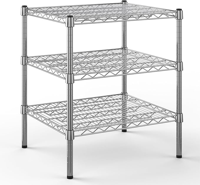 Regal Altair 21" Deep x 24" Wide x 27" Height Wire Shelving Kit | 3-Tier | NSF Commercial Storage Rack Unit