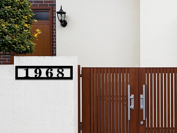 Personalized Horizontal House Numbers for Outside, house numbers for outside modern ，Personalized Address Numbers, Custom House Numbers, Personalized Outdoor Metal Address Sign
