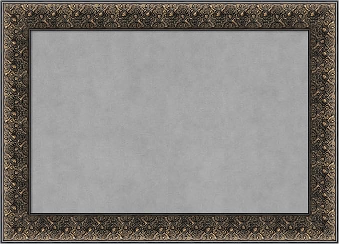 Amanti Art Black Framed Magnetic Board 21x29 Medium Vision Board for use with Magnets, 100% Metal Sheet to Display Items as Office Decor or for Home Organization in mudroom, Kitchen or Kids Room