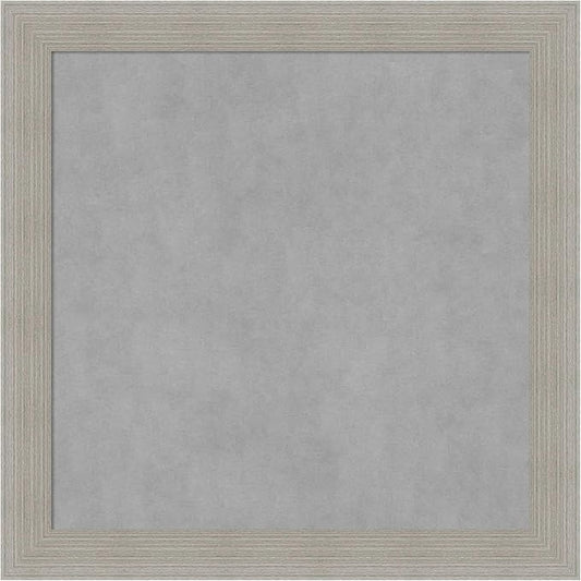 Amanti Art Grey Framed Magnetic Board 14x14 X-Small Vision Board for use with Magnets, 100% Metal Sheet to Display Items as Office Decor or for Home Organization in mudroom, Kitchen or Kids Room