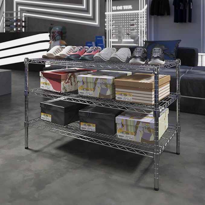 Regal Altair 21" Deep x 42" Wide x 27" Height Wire Shelving Kit | 3-Tier | NSF Commercial Storage Rack Unit